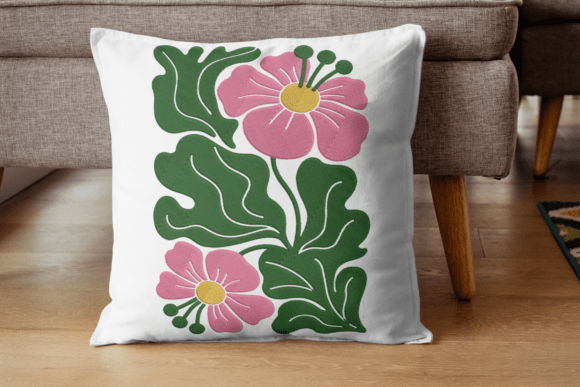 A Designer's Review: Modern Abstract Floral Embroidery Design