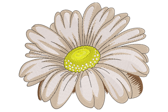A Designer’s Review of Chamomile Flower Embroidery