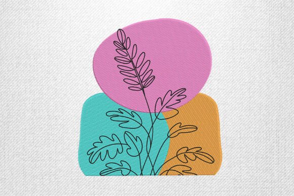 Abstract Leaf Line Embroidery Design Review