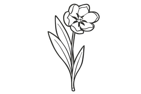 Black Flower: Your Go-To Design for Holiday Embroidery