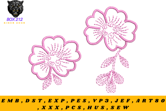 Craft Fair Gold: The Beautiful Flower Embroidery Design