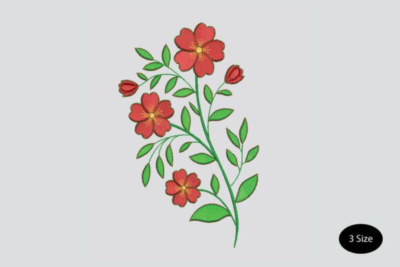 Flower Plants Embroidery Design Review for Boutique Apparel