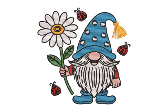 Garden Gnome with Flower – A Sweet Embroidery Design Review