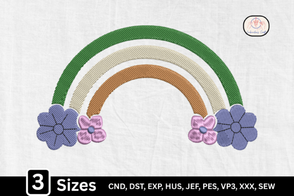 Groovy Aesthetic Flower Rainbow: A Stitcher’s Take