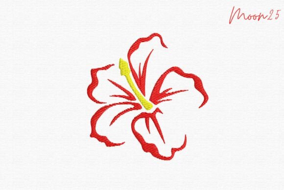 Outline Hibiscus Flower Embroidery Sweatshirt Review