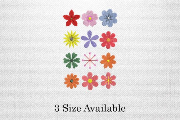 Reviewing Floral Motif Set Colorful Embroidery