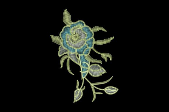 The Icy Blue Rose Embroidery Design: A Seller's Review