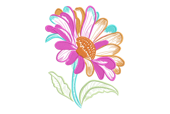 Vibrant Daisy Embroidery Design: A Designer’s Review for Apparel