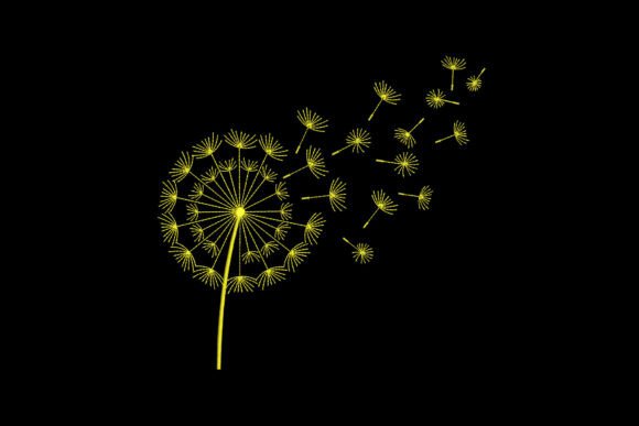 Yellow Dandelion Flower Embroidery Design Review